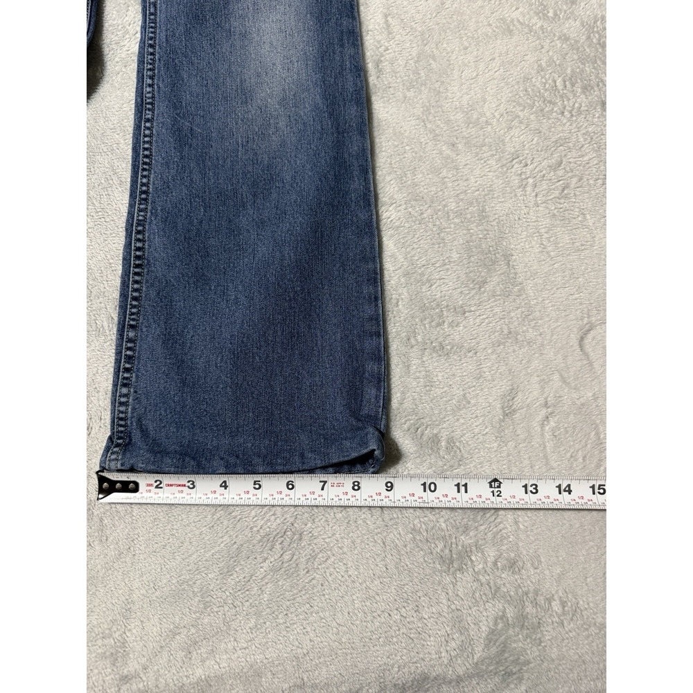 Arizona Jeans Womens 34x29.5 Blue Low Rise Bootcut Stretch Denim - Picture 2 of 9